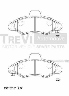 Brake Pad Set, disc brake (PF1047)