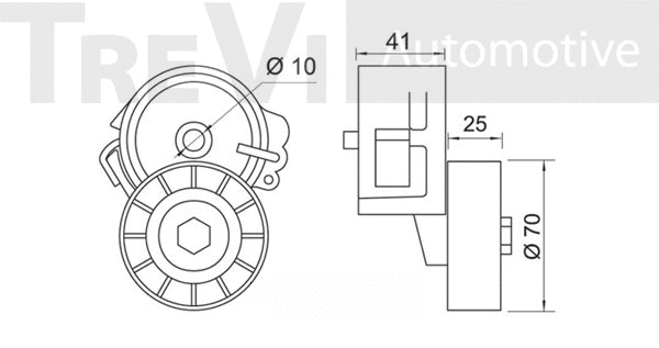 Tensioner Lever, V-ribbed belt (TA1219)