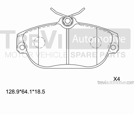 Brake Pad Set, disc brake (PF1008)