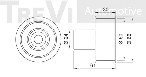 Deflection/Guide Pulley, timing belt
