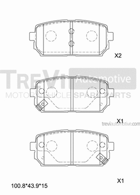 Brake Pad Set, disc brake (PF1414)