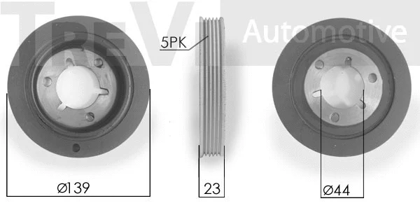 Belt Pulley, crankshaft (PC1209)
