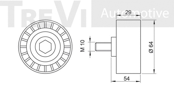 Deflection/Guide Pulley, timing belt