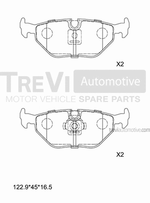 Brake Pad Set, disc brake (PF1020)
