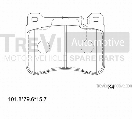 Brake Pad Set, disc brake (PF1308)