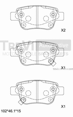 Brake Pad Set, disc brake (PF1210)