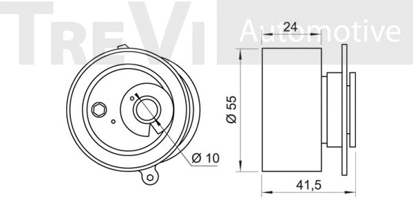 Deflection/Guide Pulley, timing belt