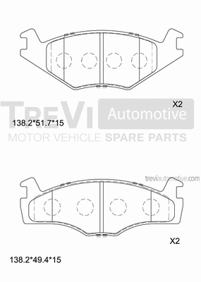 Brake Pad Set, disc brake (PF1018)