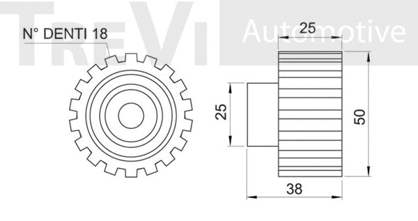 Deflection/Guide Pulley, timing belt