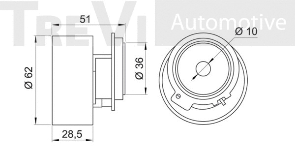 Tensioner Pulley, timing belt