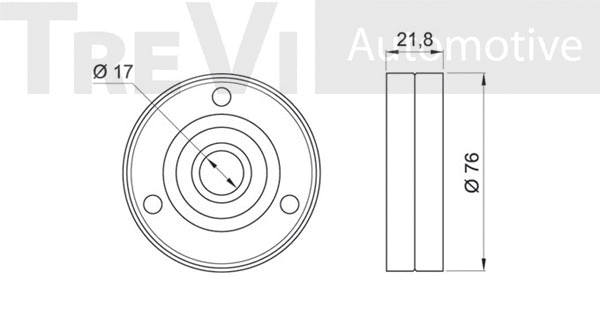 Deflection/Guide Pulley, V-ribbed belt