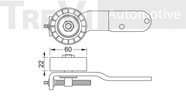 Tensioner Pulley, V-ribbed belt