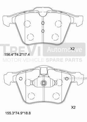 Brake Pad Set, disc brake (PF1305)