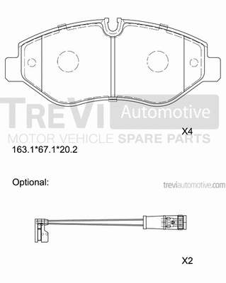 Brake Pad Set, disc brake (PF1659)