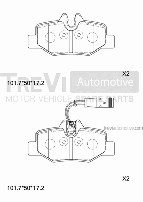 Brake Pad Set, disc brake (PF1632)