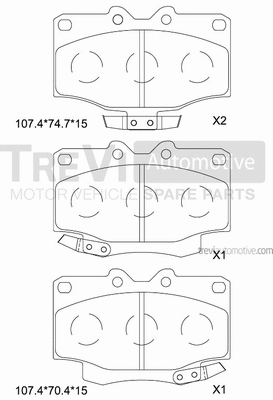 Brake Pad Set, disc brake (PF1138)