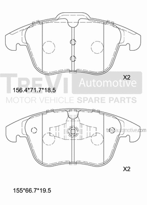 Brake Pad Set, disc brake (PF1332)