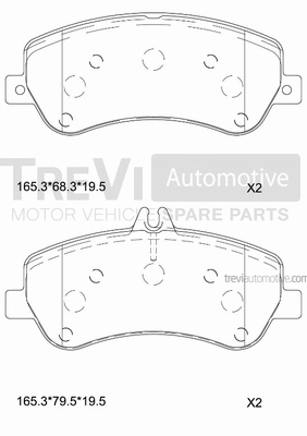 Brake Pad Set, disc brake (PF1421)