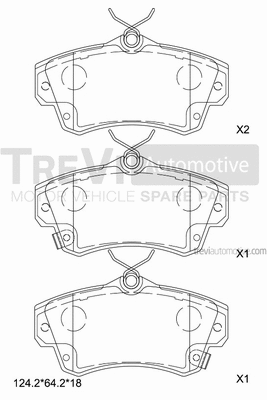 Brake Pad Set, disc brake (PF1108)