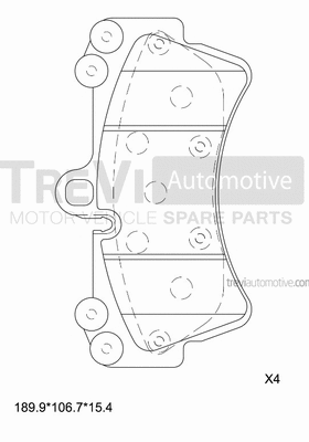 Brake Pad Set, disc brake (PF1196)