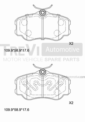 Brake Pad Set, disc brake (PF1553)