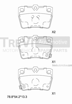 Brake Pad Set, disc brake (PF1153)