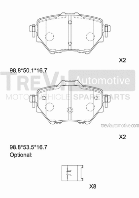 Brake Pad Set, disc brake (PF1511)