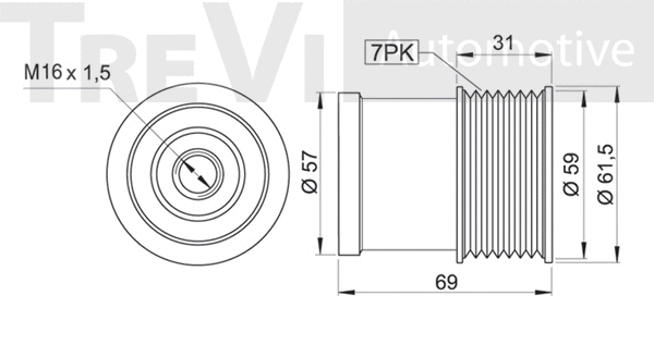 Alternator Freewheel Clutch