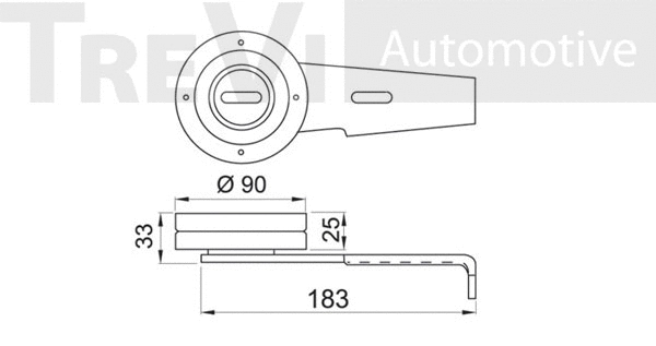 Tensioner Pulley, V-ribbed belt
