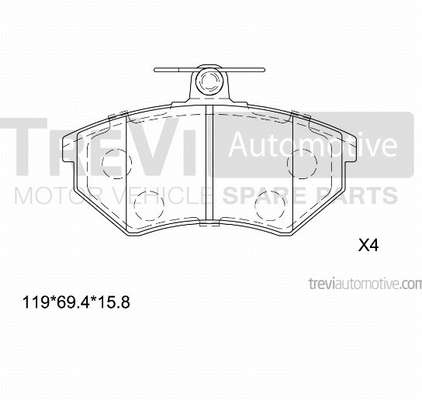 Brake Pad Set, disc brake (PF1060)