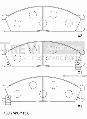 Brake Pad Set, disc brake (PF1677)