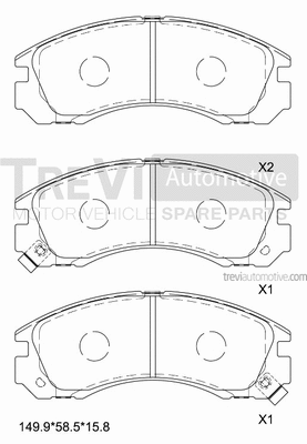 Brake Pad Set, disc brake (PF1341)