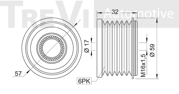 Alternator Freewheel Clutch