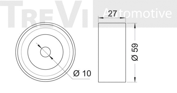 Deflection/Guide Pulley, timing belt