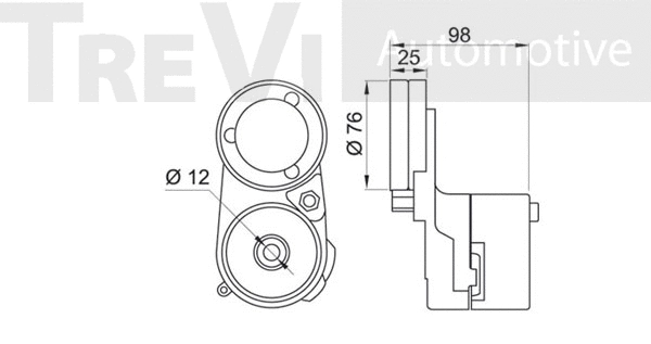 Tensioner Lever, V-ribbed belt