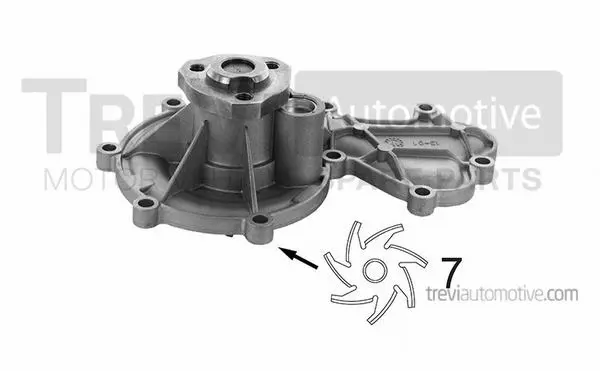 Water Pump, engine cooling (TP1241)