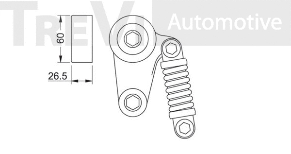 Belt Tensioner, V-ribbed belt