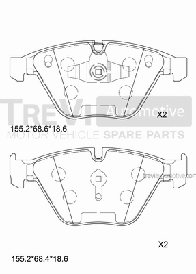 Brake Pad Set, disc brake (PF1413)