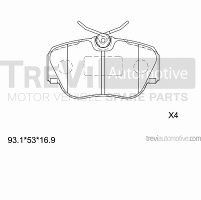 Brake Pad Set, disc brake (PF1563)
