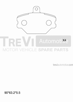 Brake Pad Set, disc brake (PF1541)