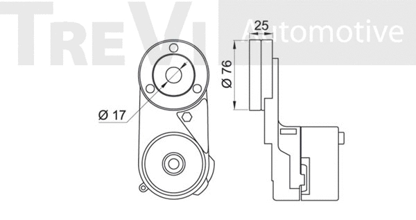 Tensioner Lever, V-ribbed belt