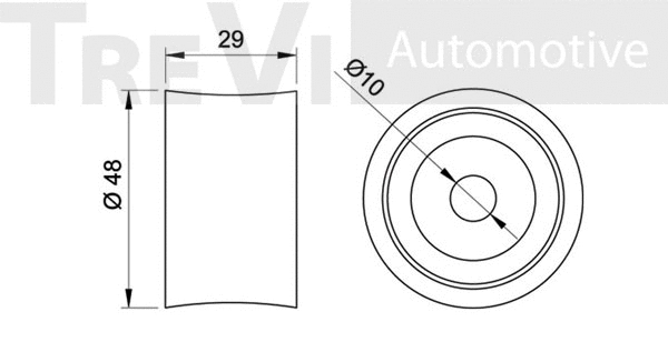 Deflection/Guide Pulley, timing belt