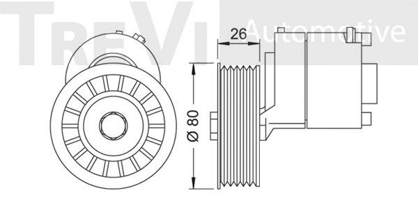 Tensioner Lever, V-ribbed belt