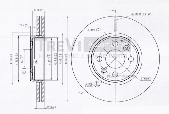 Brake Disc (BD1136)