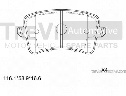Brake Pad Set, disc brake (PF1412)