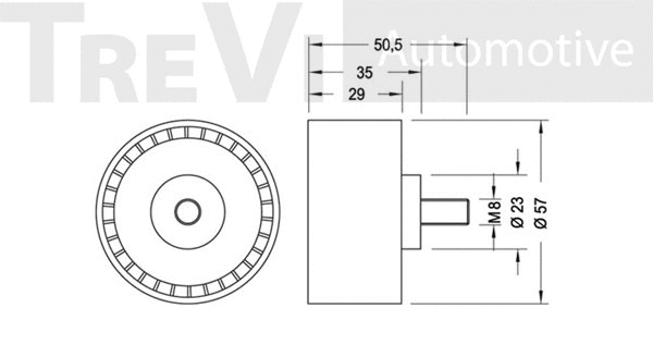 Deflection/Guide Pulley, timing belt