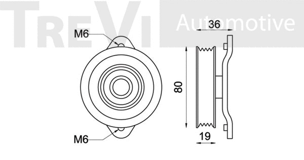 Tensioner Pulley, V-ribbed belt