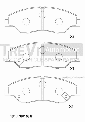 Brake Pad Set, disc brake (PF1157)