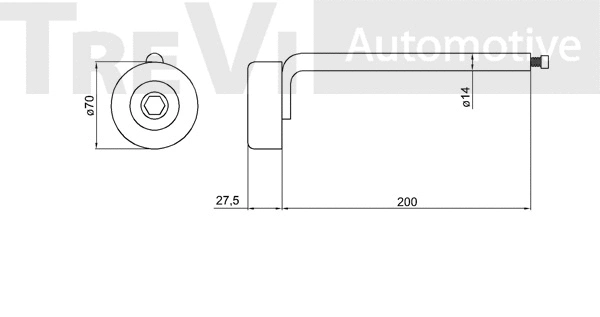 Belt Tensioner, V-ribbed belt