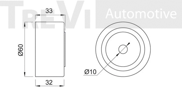 Deflection/Guide Pulley, timing belt